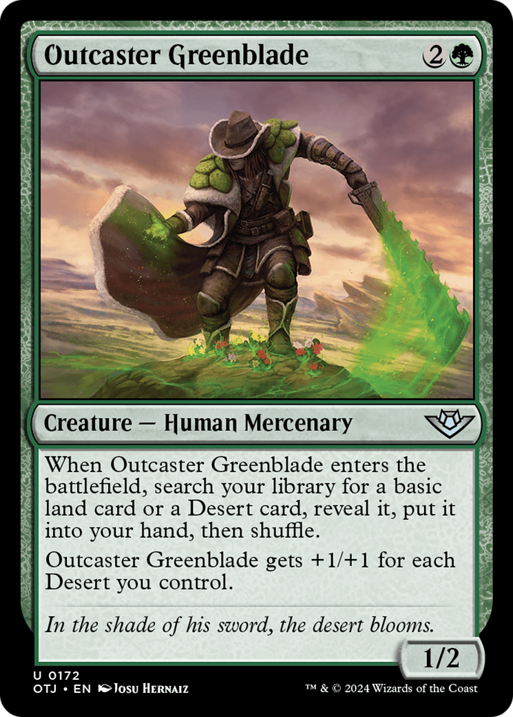 Outcaster Greenblade [Outlaws of Thunder Junction] | Gamer Loot