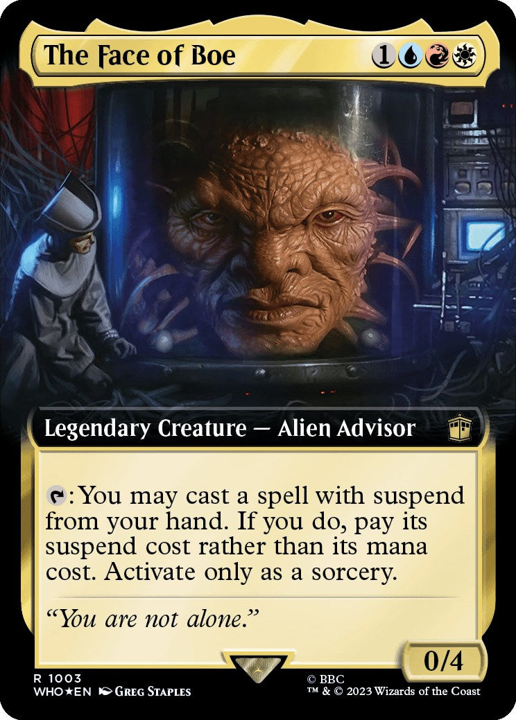 The Face of Boe (Extended Art) (Surge Foil) [Doctor Who] | Gamer Loot