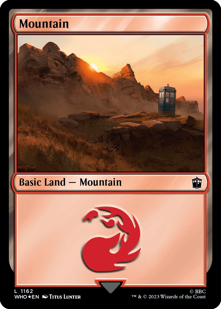 Mountain (1162) (Surge Foil) [Doctor Who] | Gamer Loot