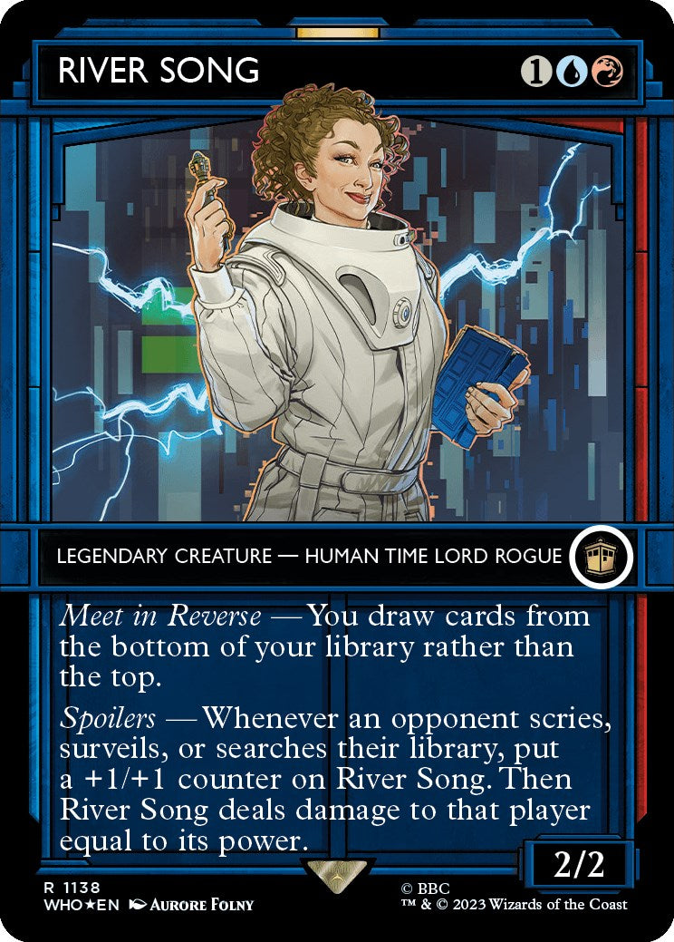 RIVER SONG (Showcase) (Surge Foil) [Doctor Who] | Gamer Loot
