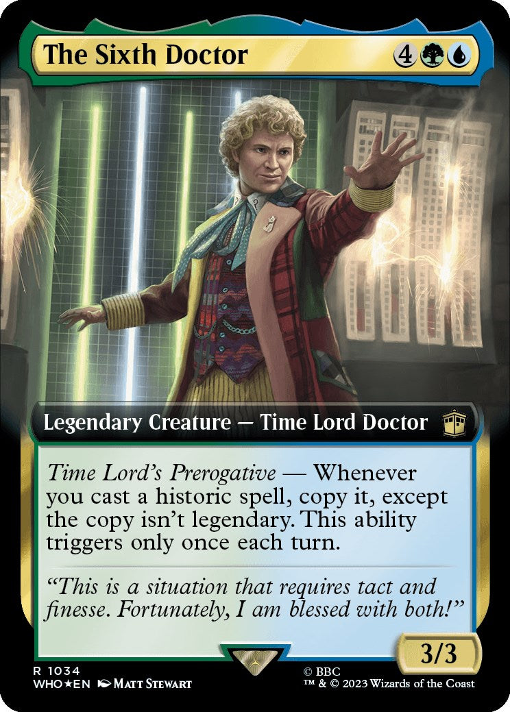 The Sixth Doctor (Extended Art) (Surge Foil) [Doctor Who] | Gamer Loot