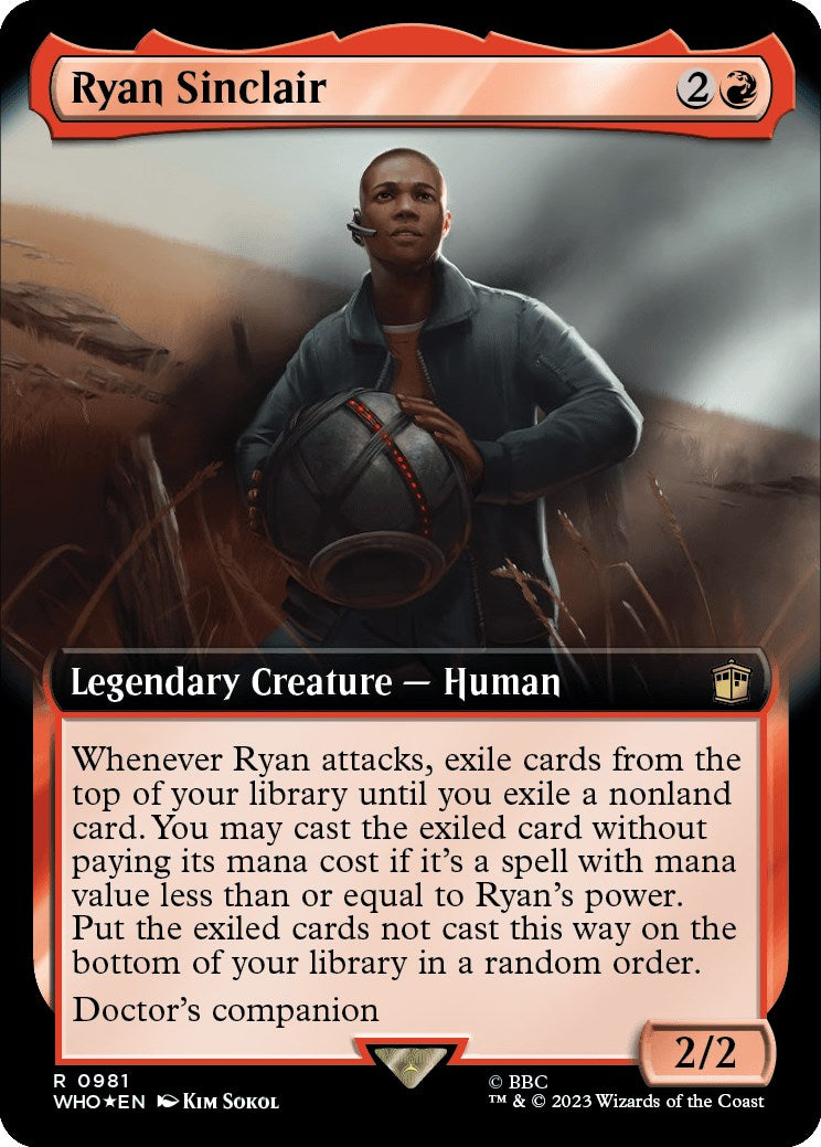 Ryan Sinclair (Extended Art) (Surge Foil) [Doctor Who] | Gamer Loot