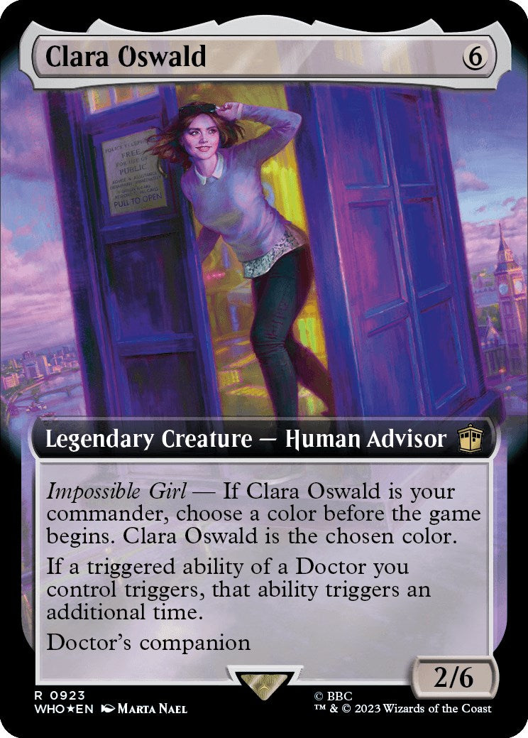 Clara Oswald (Extended Art) (Surge Foil) [Doctor Who] | Gamer Loot