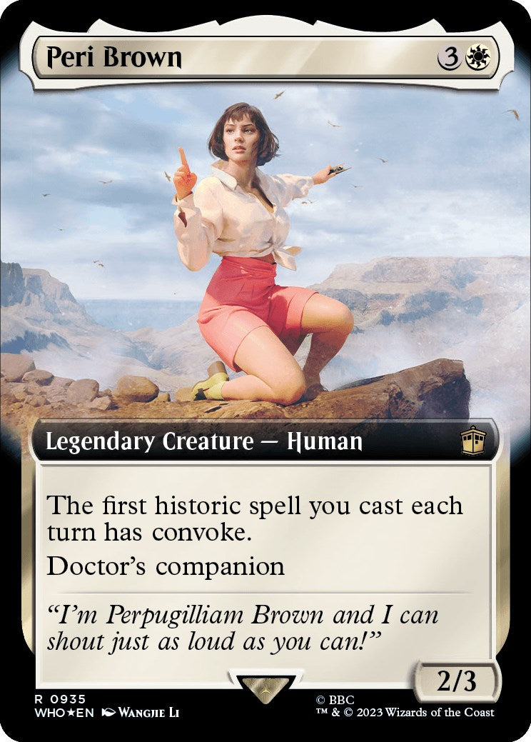 Peri Brown (Extended Art) (Surge Foil) [Doctor Who] | Gamer Loot