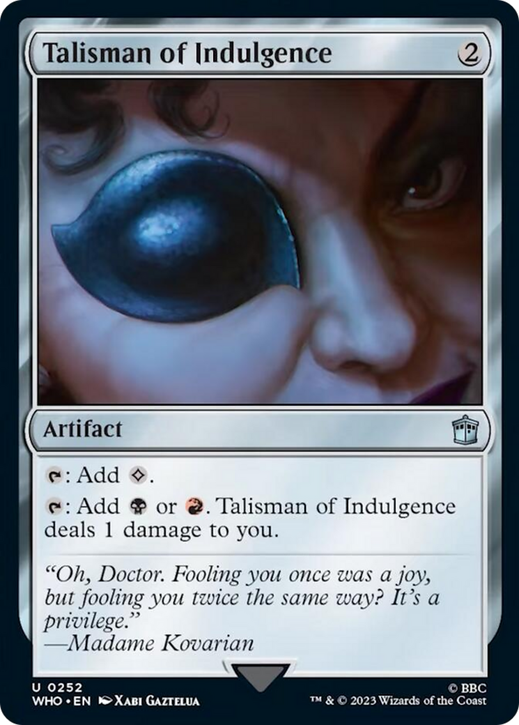 Talisman of Indulgence [Doctor Who] | Gamer Loot