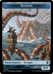 Octopus // Rabbit Double-Sided Token [Bloomburrow Commander Tokens] | Gamer Loot