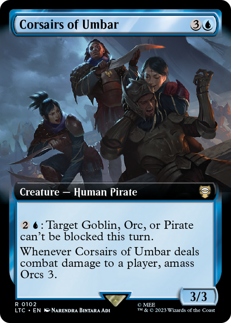 Corsairs of Umbar (Extended Art) [The Lord of the Rings: Tales of Middle-Earth Commander] | Gamer Loot