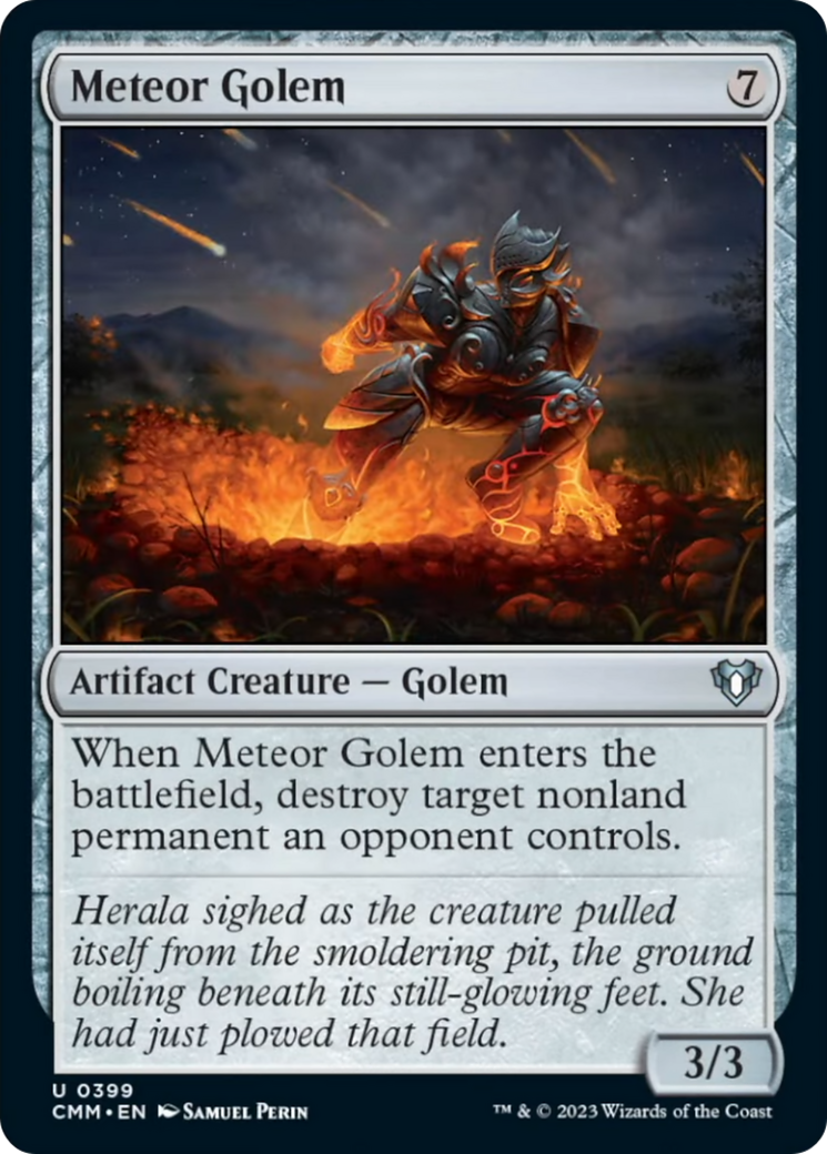 Meteor Golem [Commander Masters] | Gamer Loot