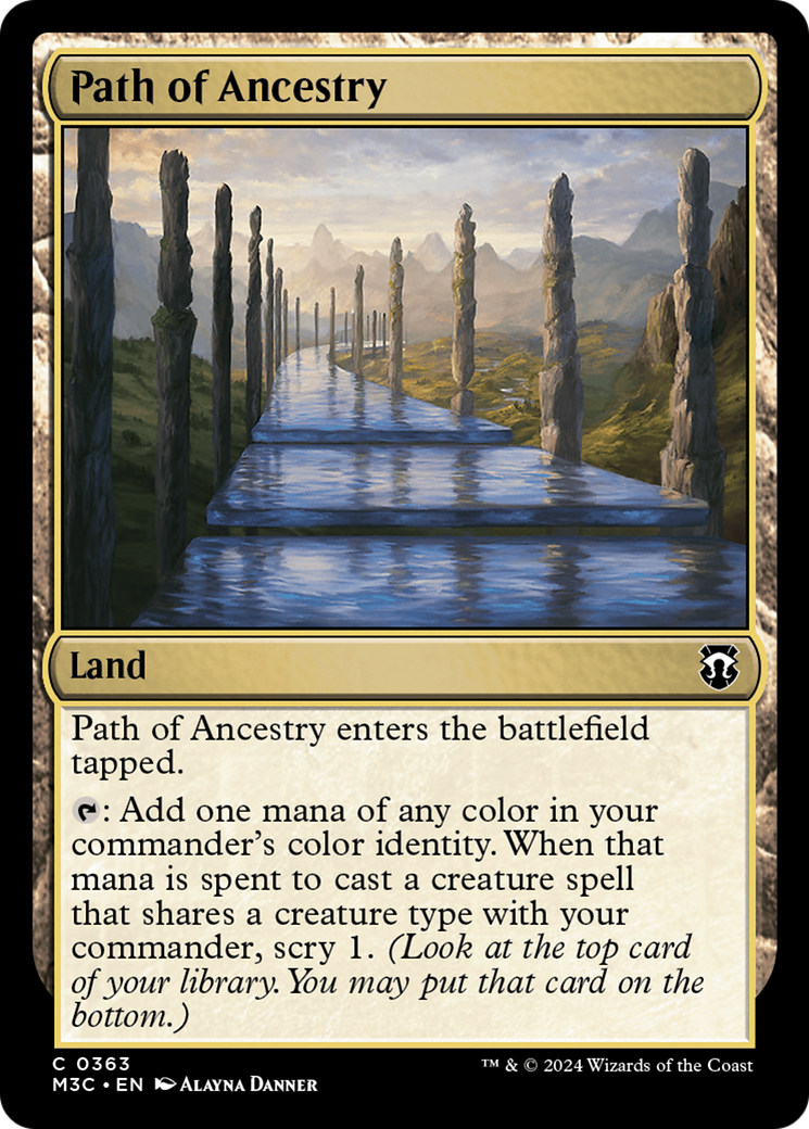 Path of Ancestry (Ripple Foil) [Modern Horizons 3 Commander] | Gamer Loot