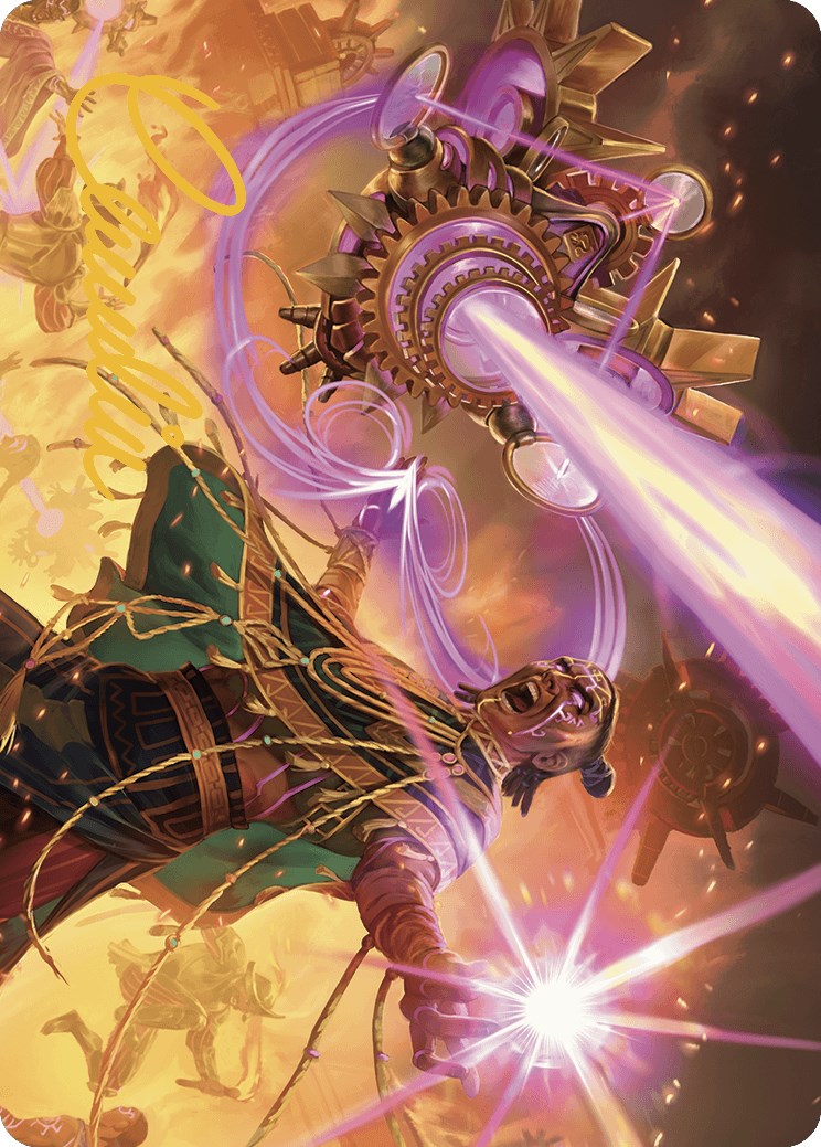 Cosmium Blast Art Card (Gold-Stamped Signature) [The Lost Caverns of Ixalan Art Series] | Gamer Loot