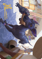 Mischievous Pup Art Card (Gold-Stamped Signature) [The Lost Caverns of Ixalan Art Series] | Gamer Loot