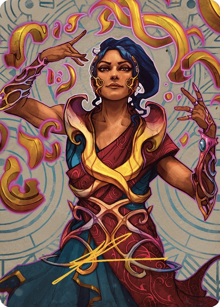 Saheeli, the Sun's Brilliance Art Card (Gold-Stamped Signature) [The Lost Caverns of Ixalan Art Series] | Gamer Loot