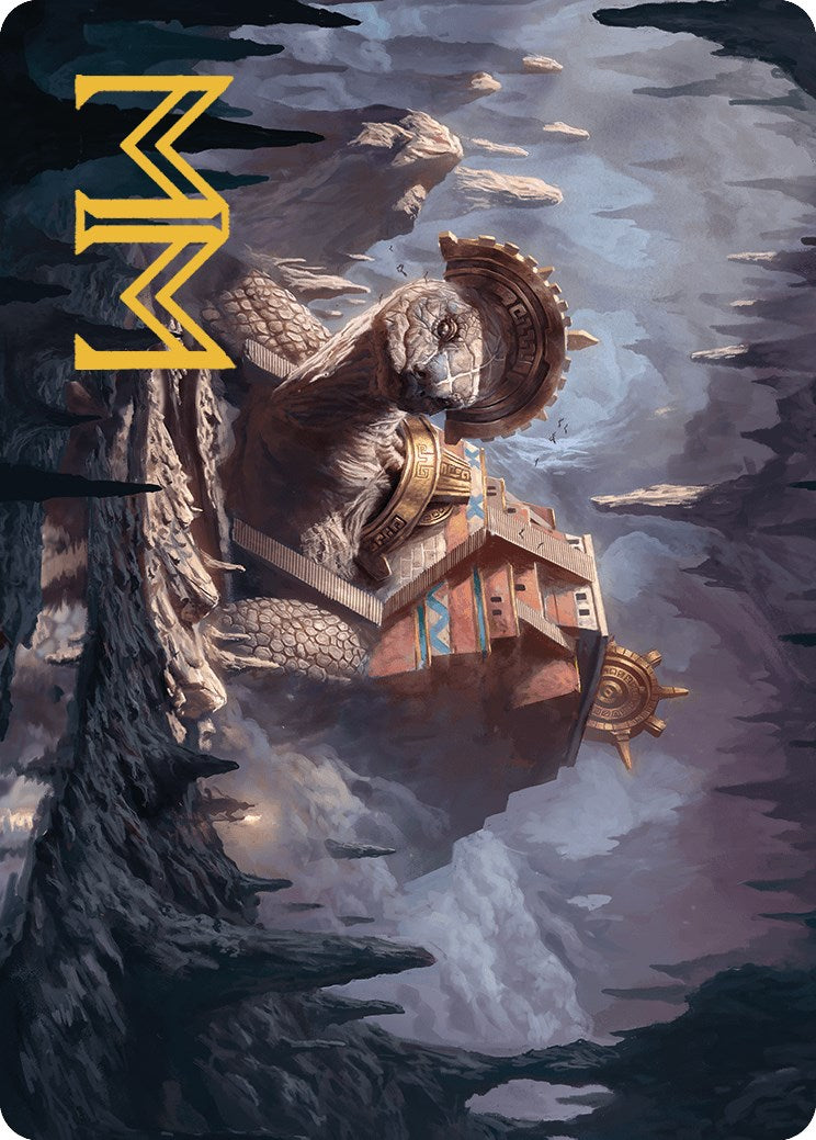 Bedrock Tortoise Art Card (Gold-Stamped Signature) [The Lost Caverns of Ixalan Art Series] | Gamer Loot