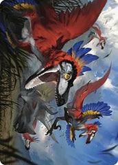 Wrathful Raptors Art Card [The Lost Caverns of Ixalan Art Series] | Gamer Loot