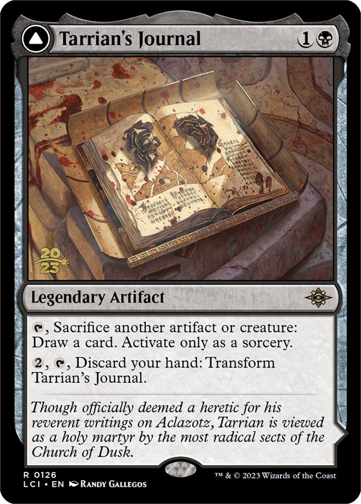 Tarrian's Journal // The Tomb of Aclazotz [The Lost Caverns of Ixalan Prerelease Cards] | Gamer Loot