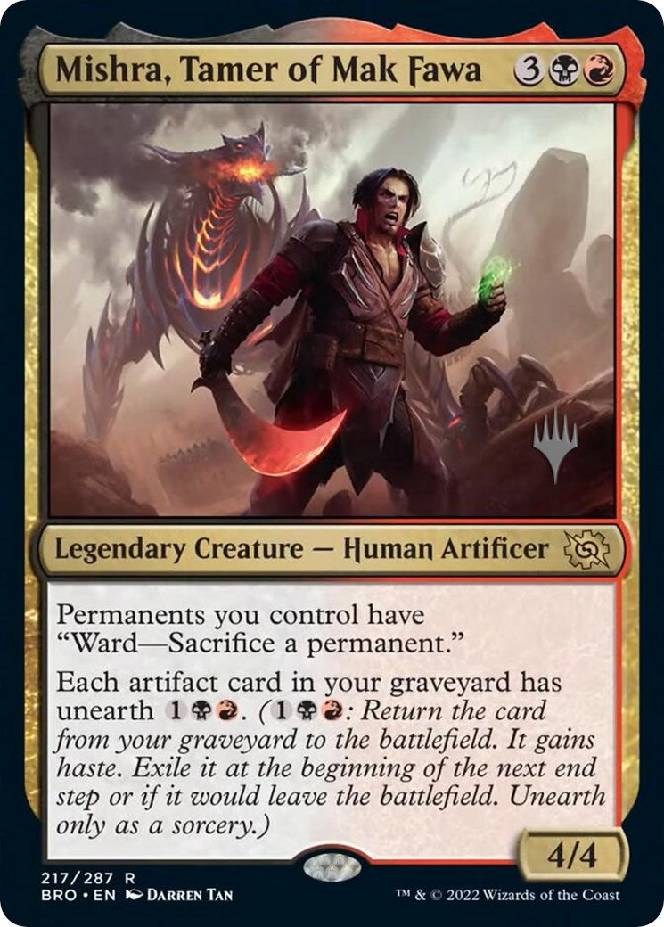 Mishra, Tamer of Mak Fawa (Promo Pack) [The Brothers' War Promos] | Gamer Loot