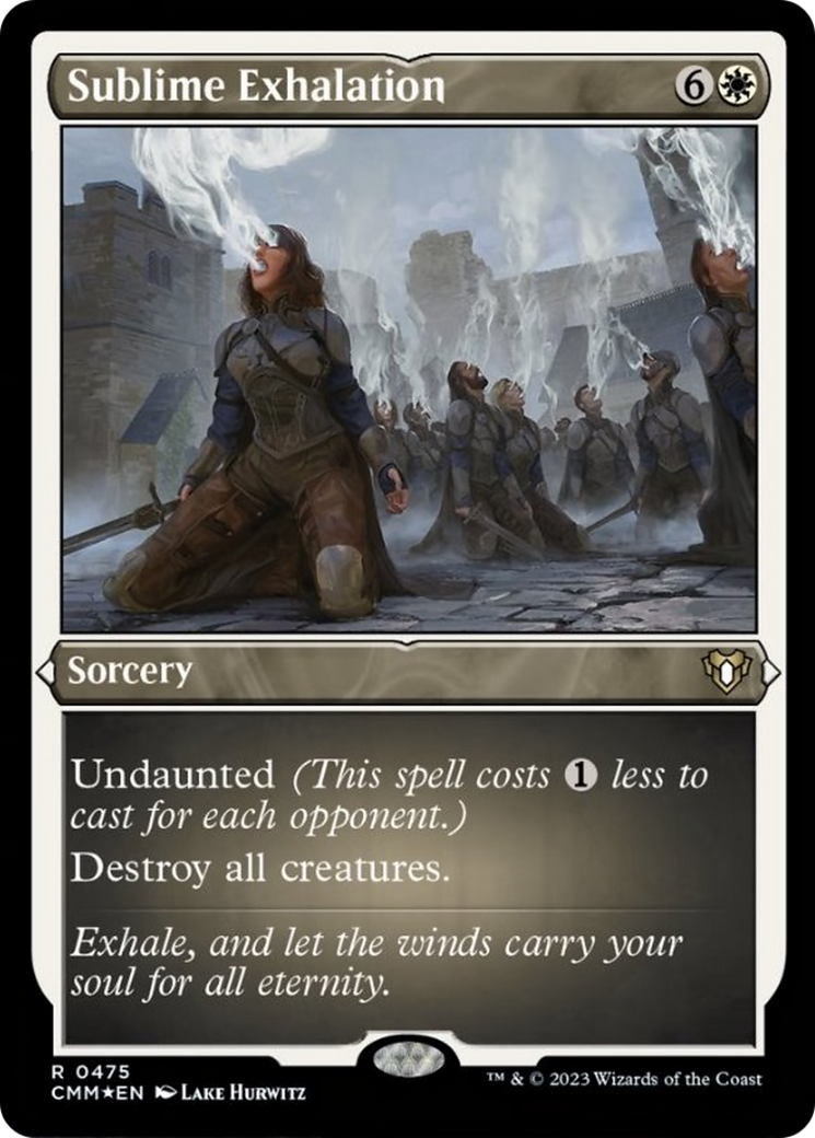Sublime Exhalation (Foil Etched) [Commander Masters] | Gamer Loot