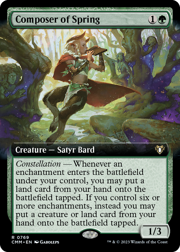 Composer of Spring (Extended Art) [Commander Masters] | Gamer Loot