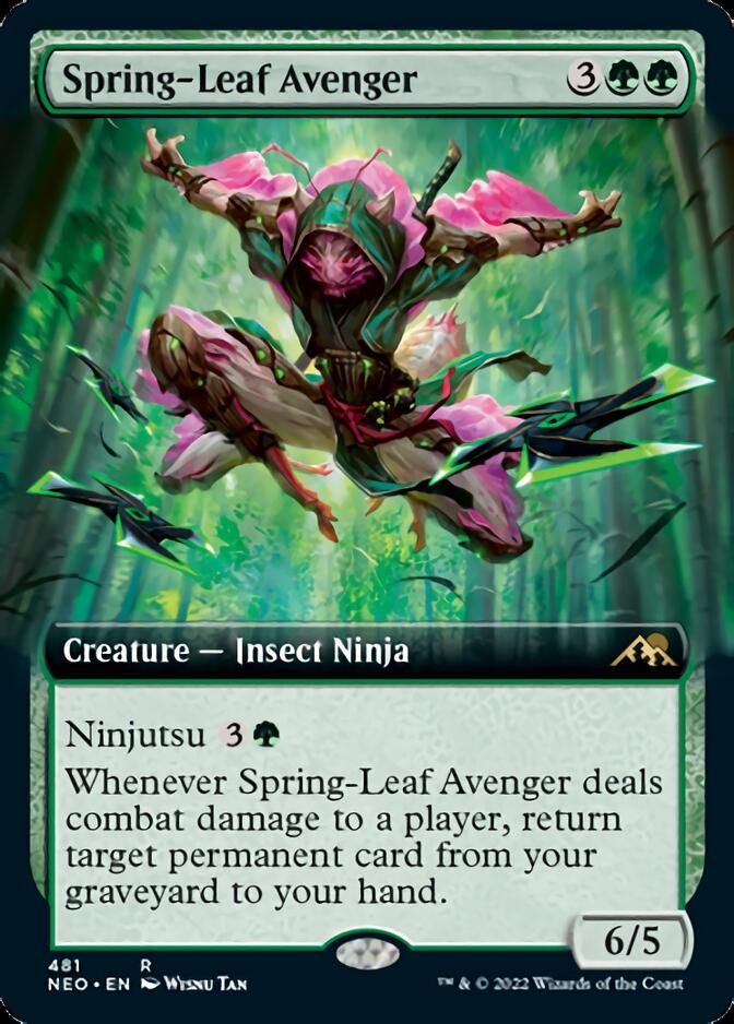 Spring-Leaf Avenger (Extended Art) [Kamigawa: Neon Dynasty] | Gamer Loot