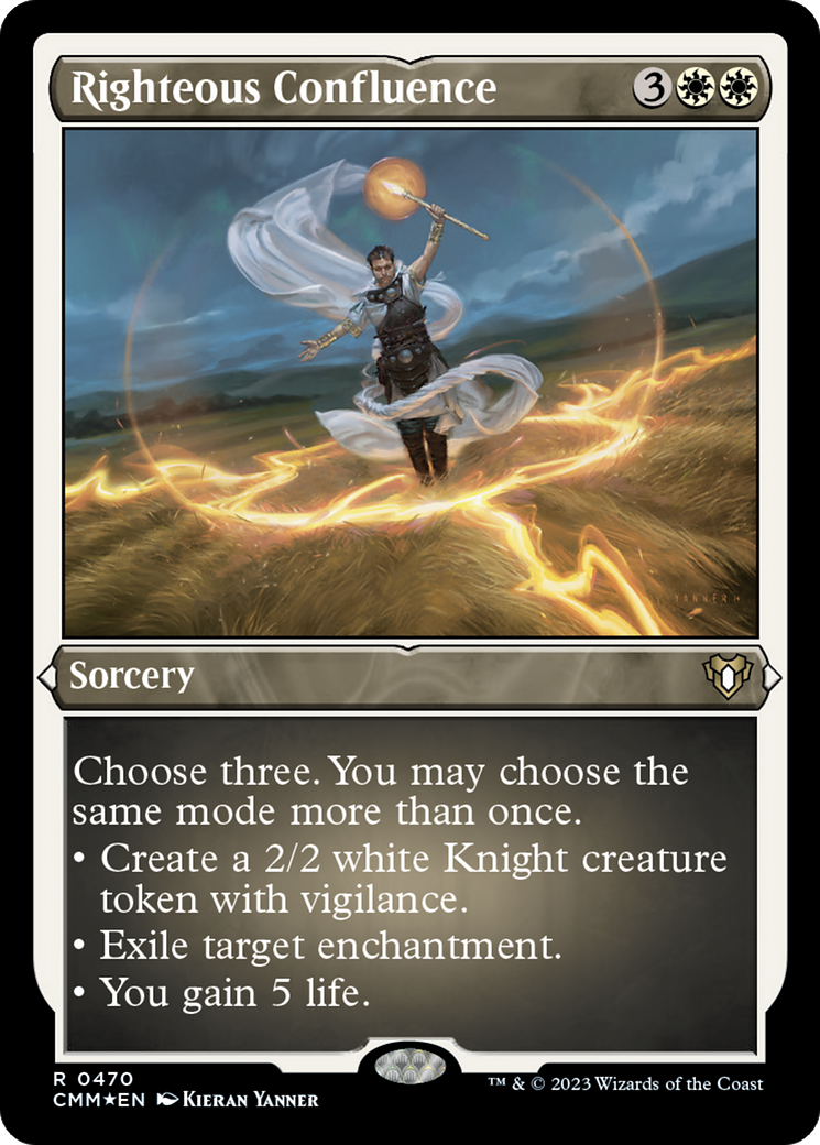 Righteous Confluence (Foil Etched) [Commander Masters] | Gamer Loot