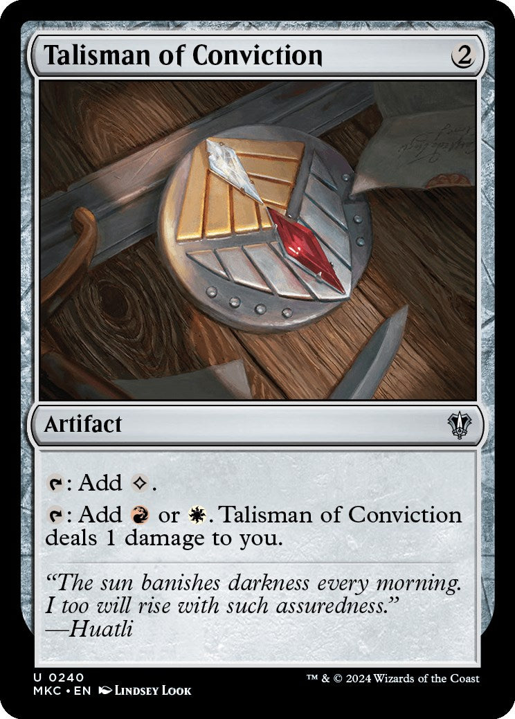 Talisman of Conviction [Murders at Karlov Manor Commander] | Gamer Loot