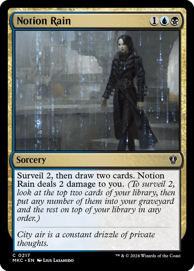 Notion Rain [Murders at Karlov Manor Commander] | Gamer Loot