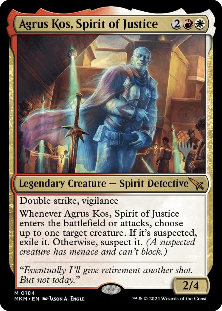 Agrus Kos, Spirit of Justice (Promo Pack) [Murders at Karlov Manor Promos] | Gamer Loot