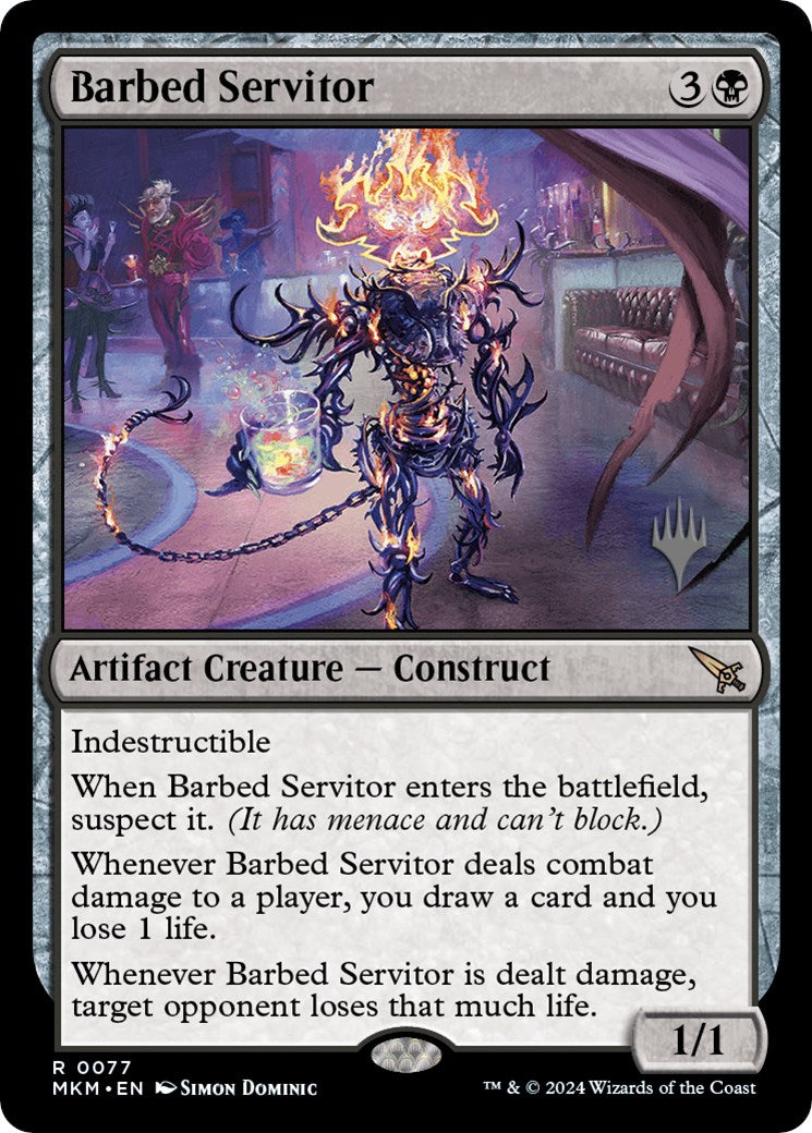 Barbed Servitor (Promo Pack) [Murders at Karlov Manor Promos] | Gamer Loot