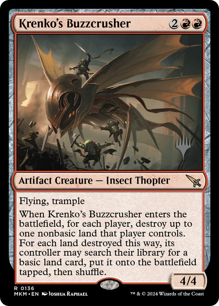Krenko's Buzzcrusher (Promo Pack) [Murders at Karlov Manor Promos] | Gamer Loot