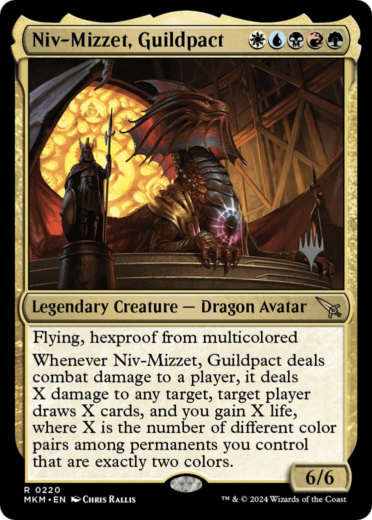 Niv-Mizzet, Guildpact (Promo Pack) [Murders at Karlov Manor Promos] | Gamer Loot