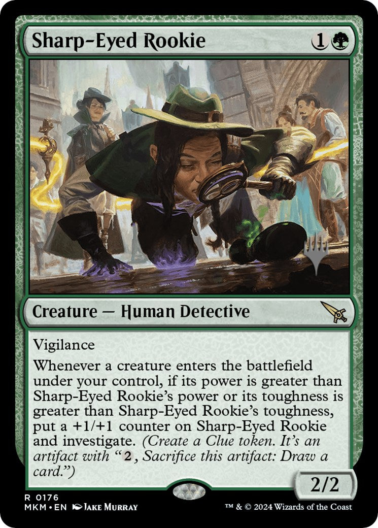 Sharp-Eyed Rookie (Promo Pack) [Murders at Karlov Manor Promos] | Gamer Loot