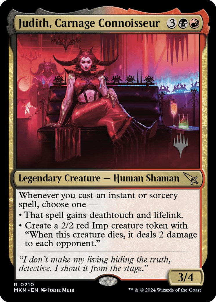 Judith, Carnage Connoisseur (Promo Pack) [Murders at Karlov Manor Promos] | Gamer Loot