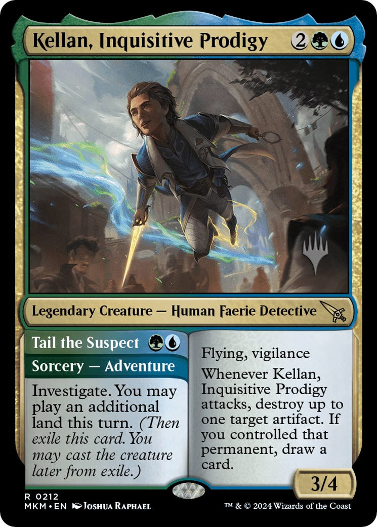 Kellan, Inquisitive Prodigy // Tail the Suspect (Promo Pack) [Murders at Karlov Manor Promos] | Gamer Loot