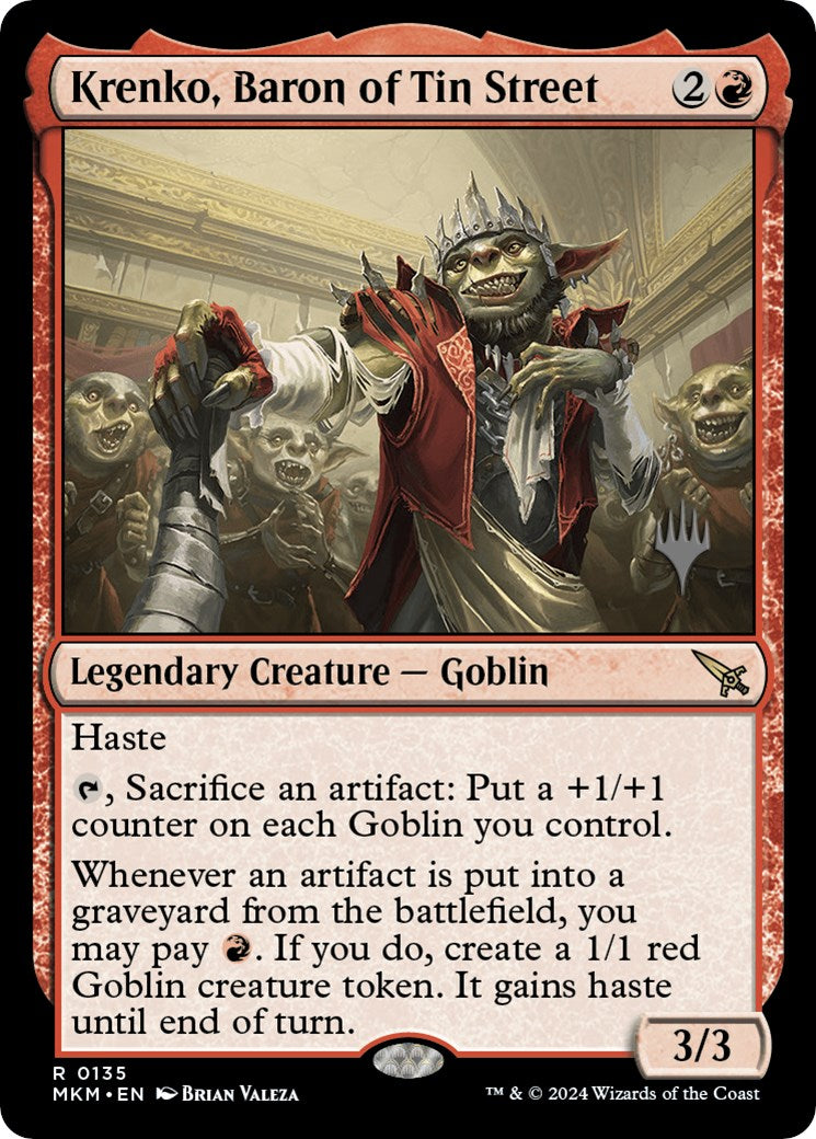 Krenko, Baron of Tin Street (Promo Pack) [Murders at Karlov Manor Promos] | Gamer Loot