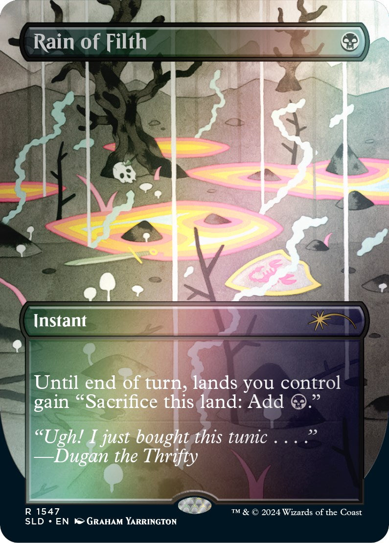 Rain of Filth (Rainbow Foil) [Secret Lair Drop Series] | Gamer Loot