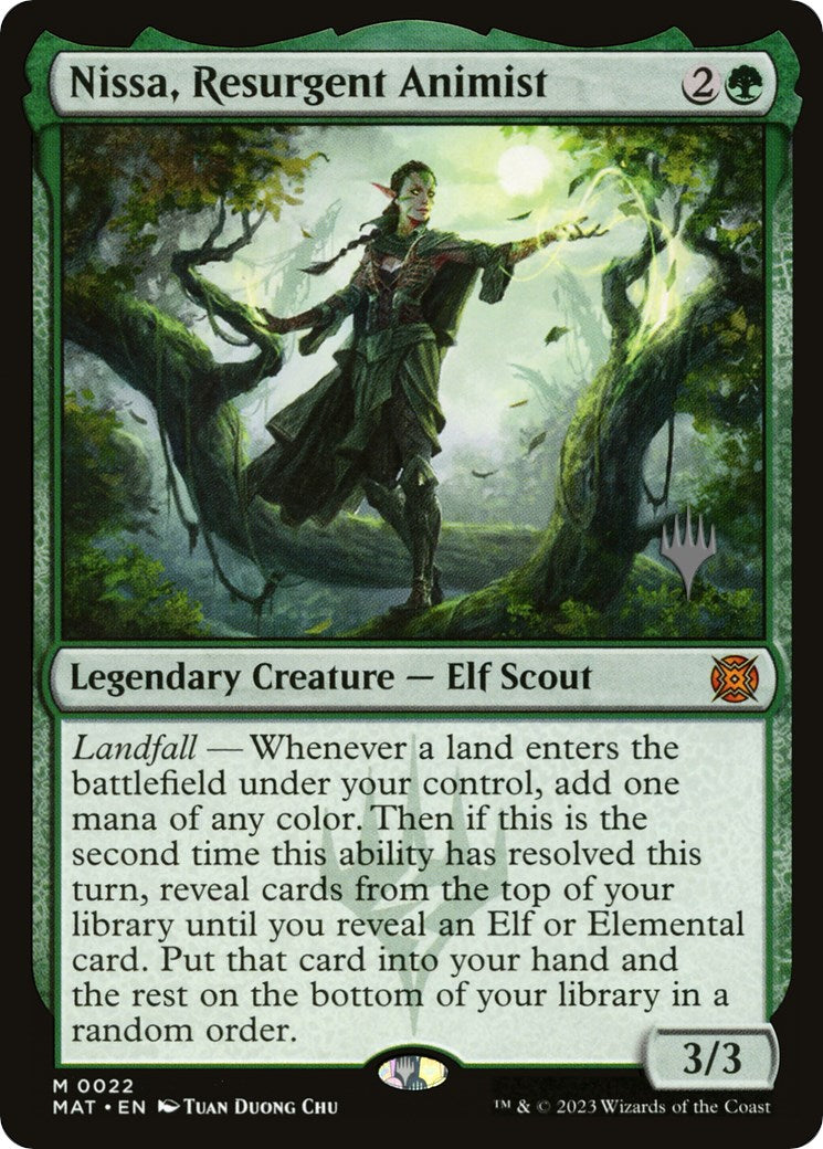 Nissa, Resurgent Animist (Promo Pack) [Murders at Karlov Manor Promos] | Gamer Loot