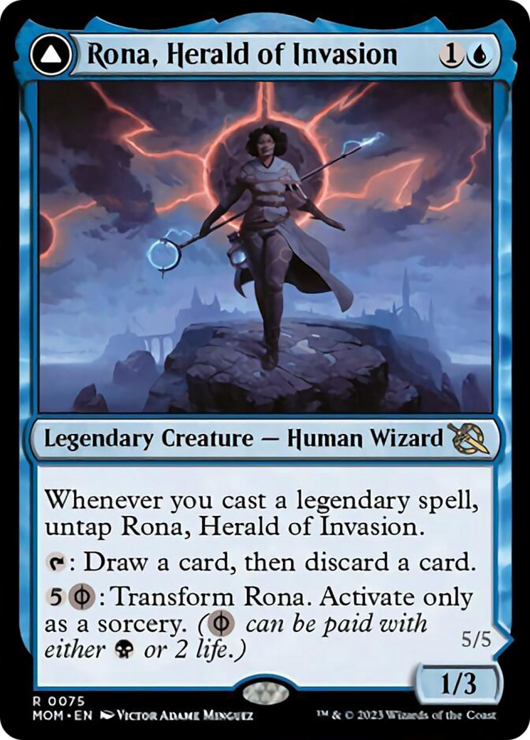 Rona, Herald of Invasion // Rona, Tolarian Obliterator [March of the Machine] | Gamer Loot