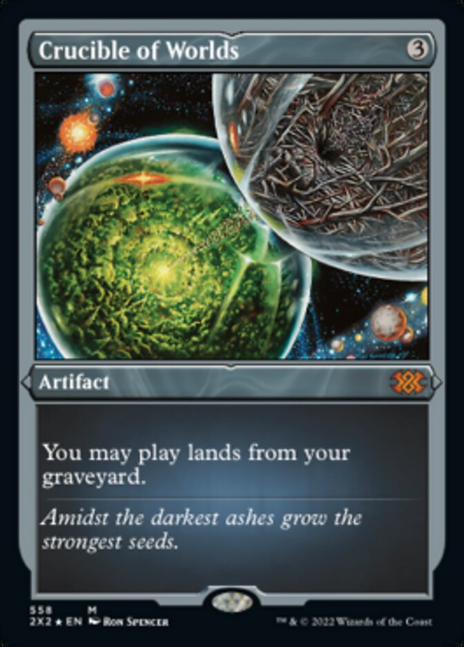 Crucible of Worlds (Foil Etched) [Double Masters 2022] | Gamer Loot