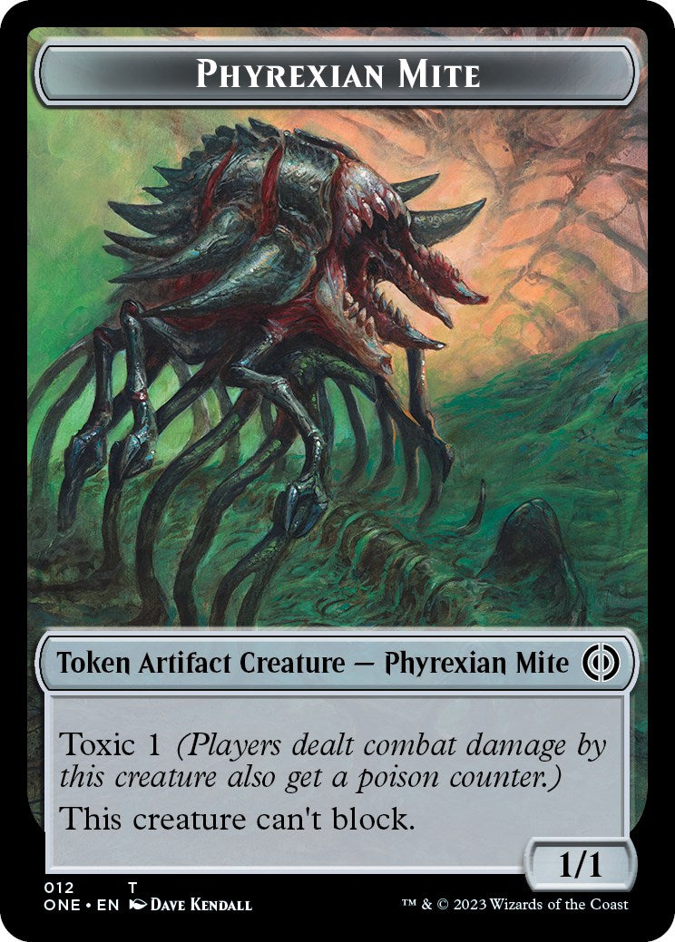 Phyrexian Mite (012) // Phyrexian Beast Double-Sided Token [Phyrexia: All Will Be One Tokens] | Gamer Loot