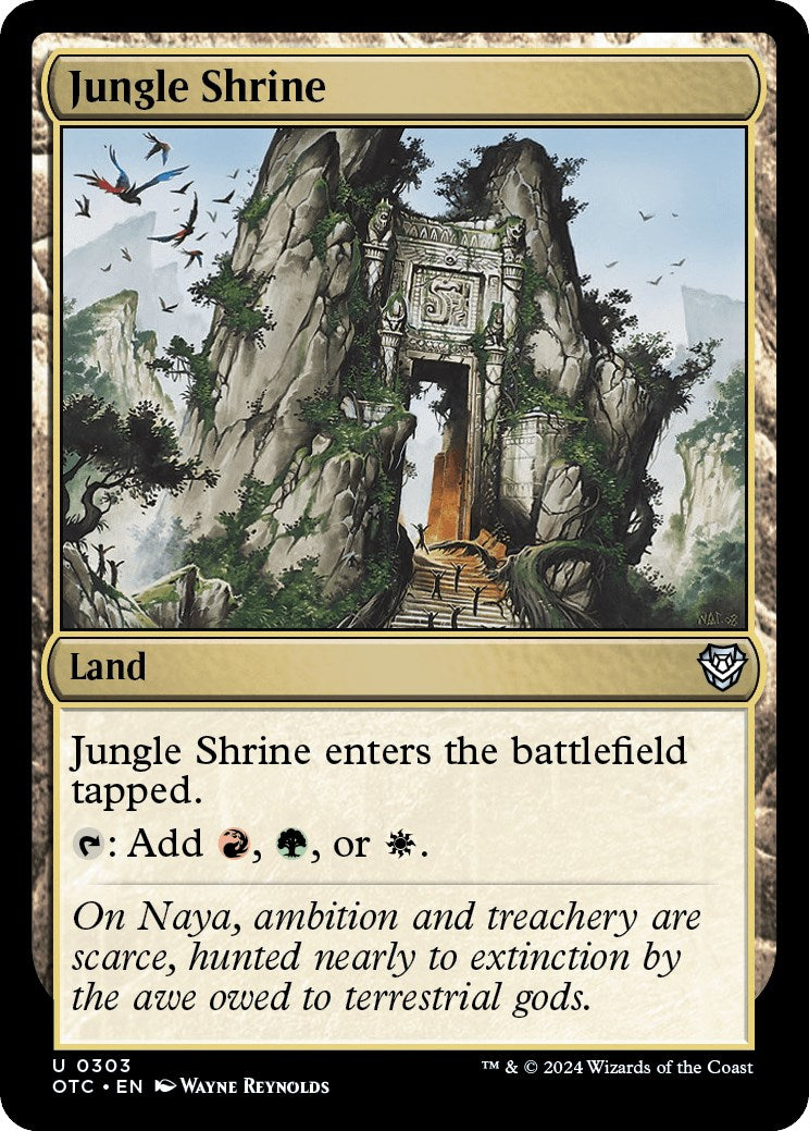 Jungle Shrine [Outlaws of Thunder Junction Commander] | Gamer Loot