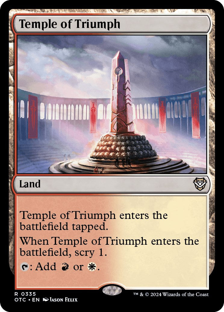 Temple of Triumph [Outlaws of Thunder Junction Commander] | Gamer Loot