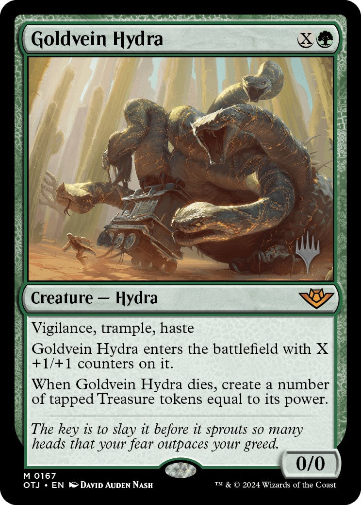 Goldvein Hydra (Promo Pack) [Outlaws of Thunder Junction Promos] | Gamer Loot