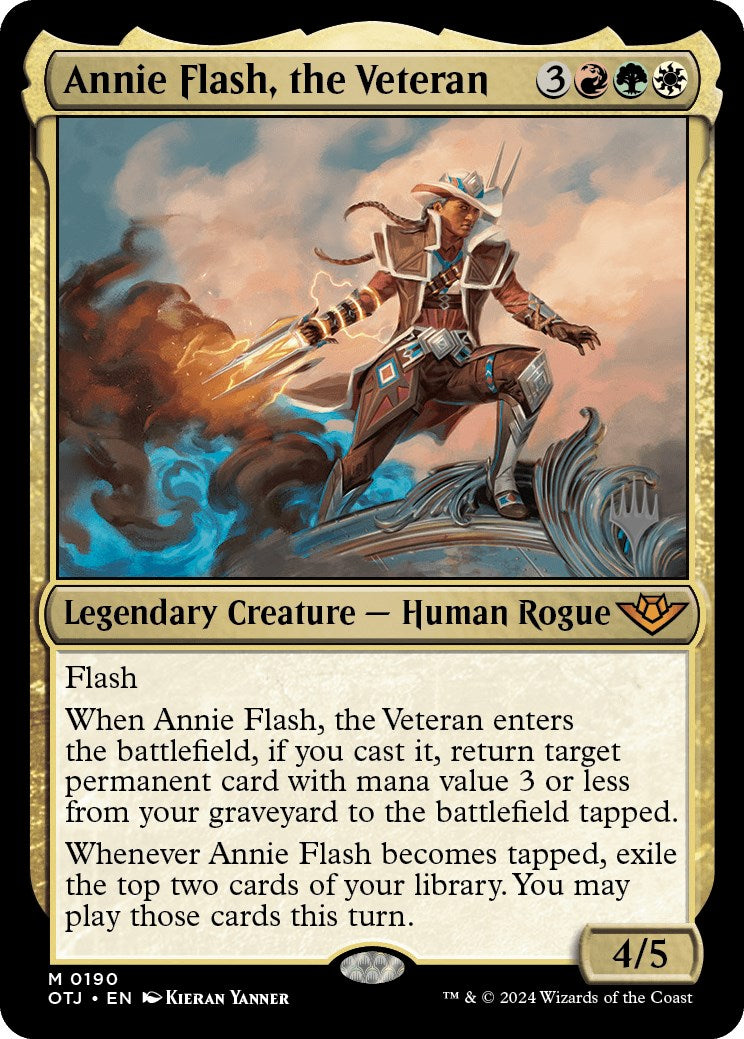 Annie Flash, the Veteran (Promo Pack) [Outlaws of Thunder Junction Promos] | Gamer Loot