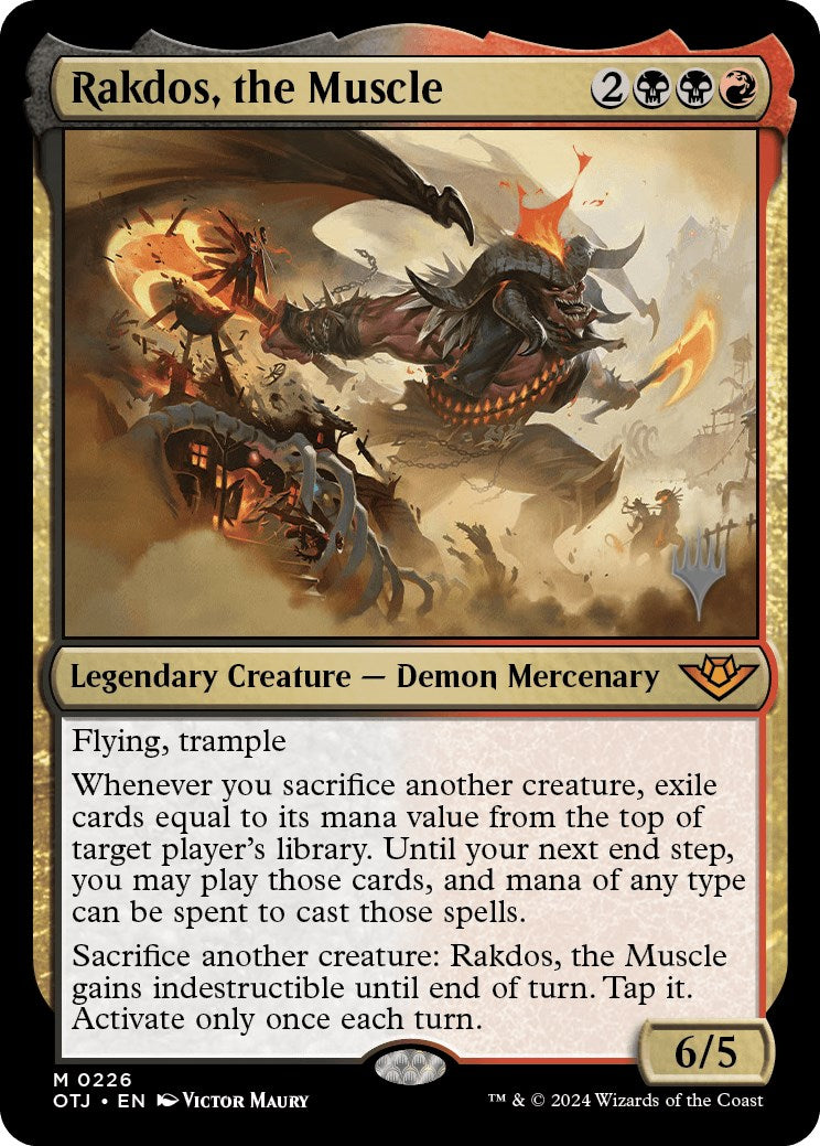 Rakdos, the Muscle (Promo Pack) [Outlaws of Thunder Junction Promos] | Gamer Loot