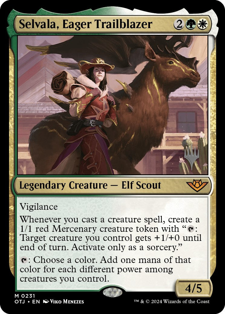 Selvala, Eager Trailblazer (Promo Pack) [Outlaws of Thunder Junction Promos] | Gamer Loot