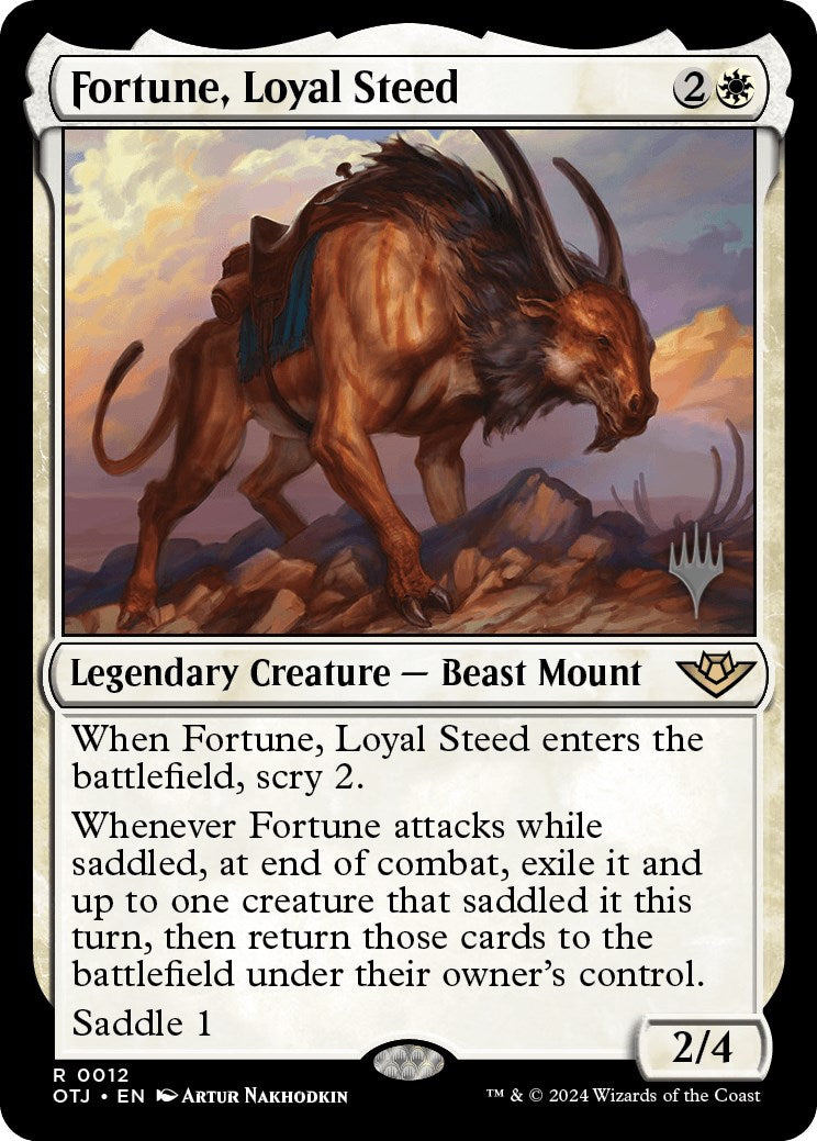 Fortune, Loyal Steed (Promo Pack) [Outlaws of Thunder Junction Promos] | Gamer Loot