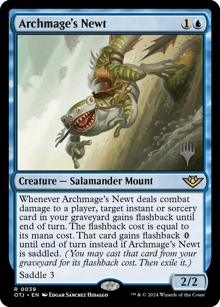 Archmage's Newt (Promo Pack) [Outlaws of Thunder Junction Promos] | Gamer Loot