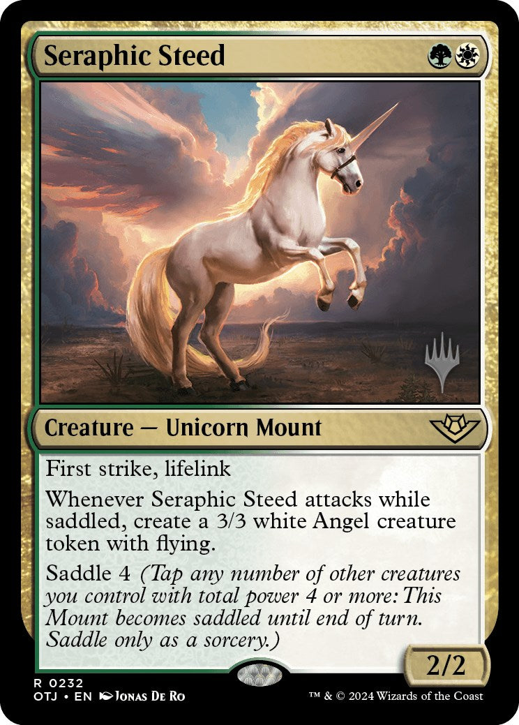 Seraphic Steed (Promo Pack) [Outlaws of Thunder Junction Promos] | Gamer Loot