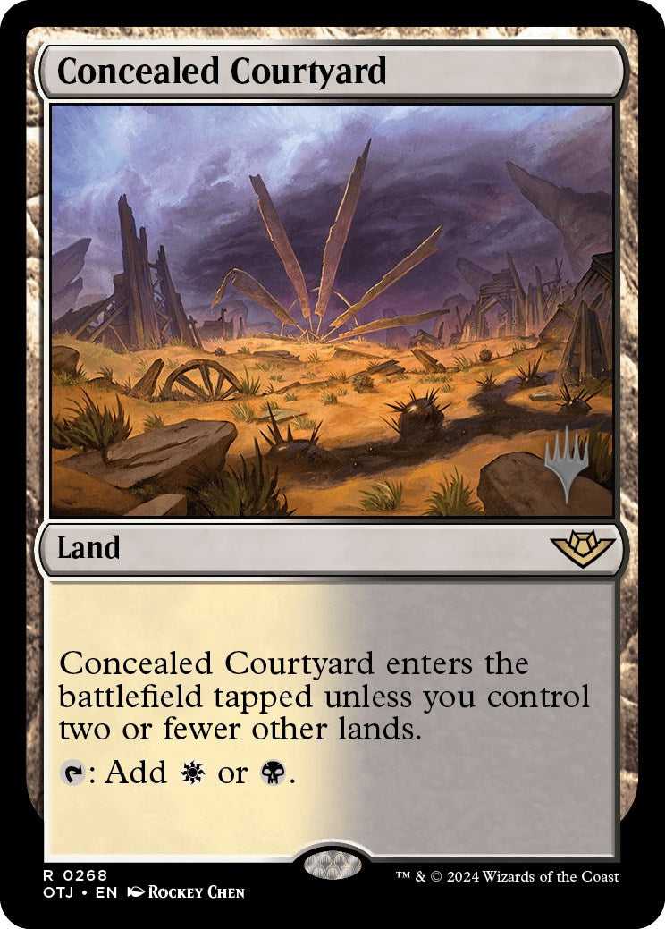 Concealed Courtyard (Promo Pack) [Outlaws of Thunder Junction Promos] | Gamer Loot