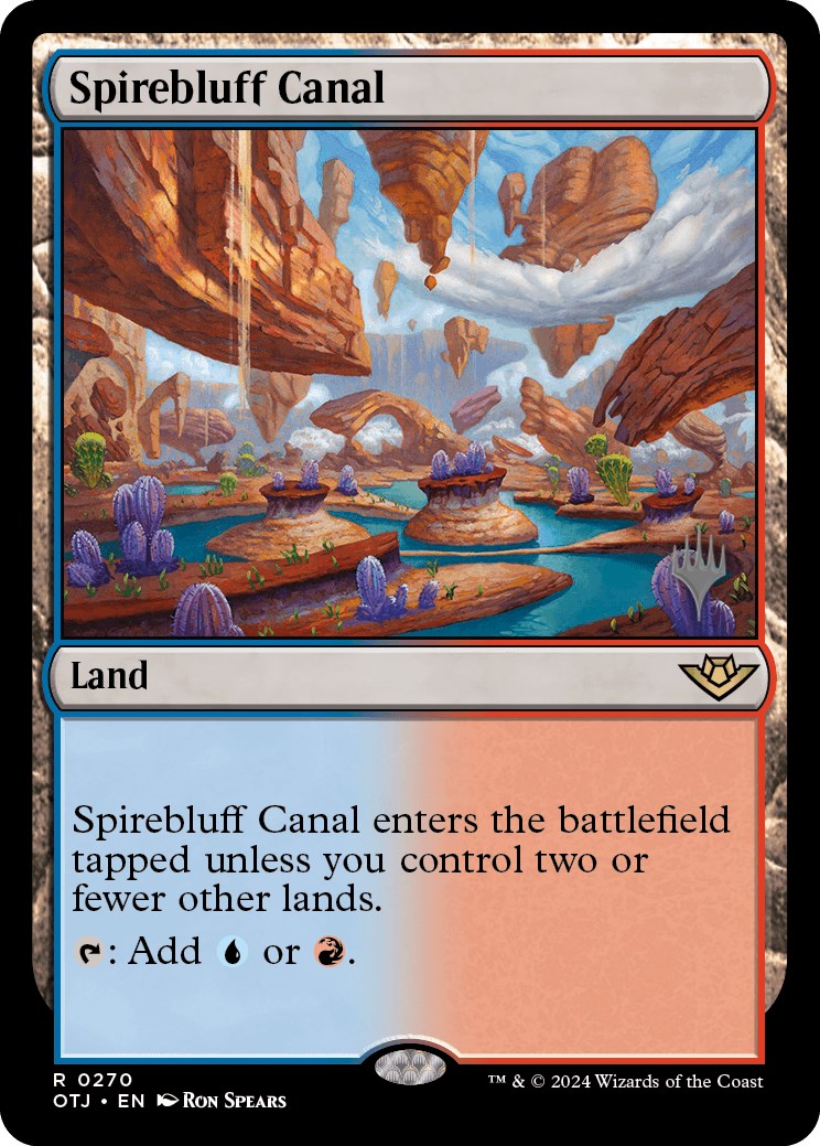 Spirebluff Canal (Promo Pack) [Outlaws of Thunder Junction Promos] | Gamer Loot